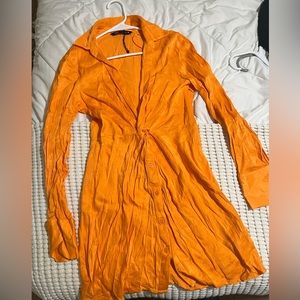Orange Zara dress, worn once